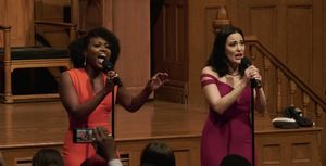 Aisha Jackson and Alyssa Fox perform ?Frozen? Medley. @ BroadwayWorld Aisha Jackson and Alyssa Fox perform ?Frozen? Medley. Photo