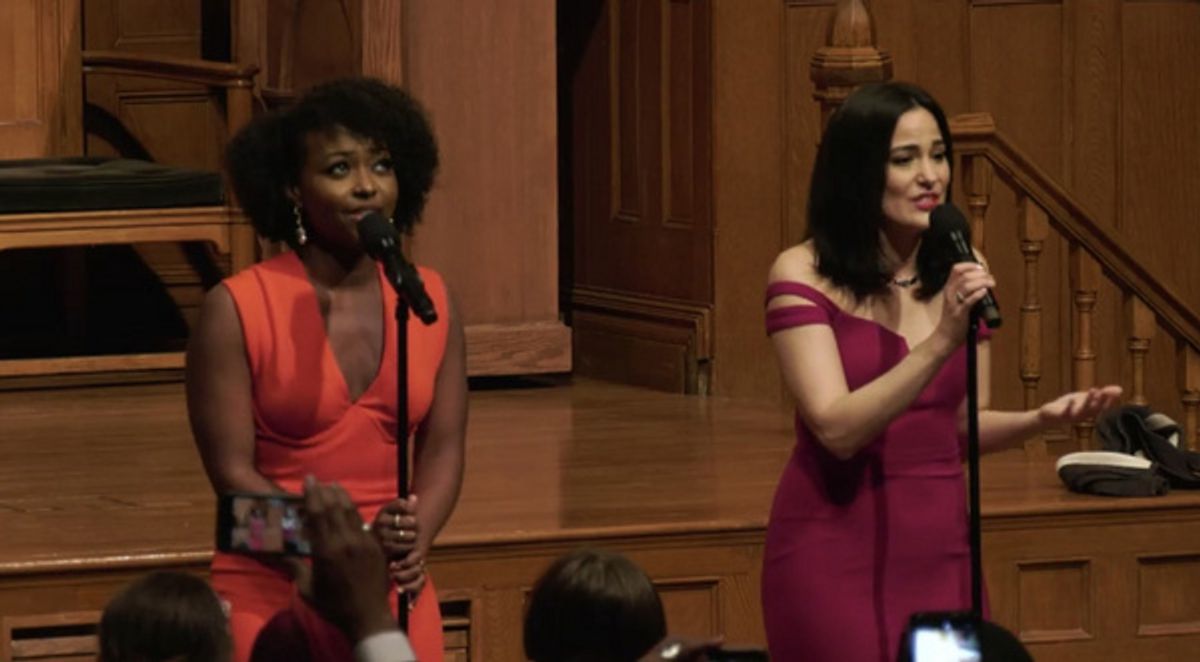 Aisha Jackson and Alyssa Fox perform ?Frozen? Medley.  at 