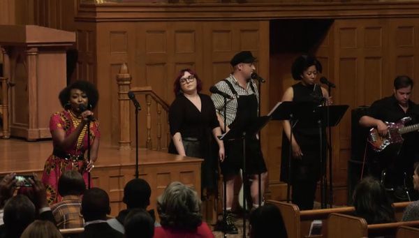 Aisha Jackson, Madge Dietrich, Cameron Mitchell Bell, and Jessica Luster.  Photo