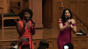 Aisha Jackson and Alyssa Fox perform ?Frozen? Medley. @ BroadwayWorld Aisha Jackson and Alyssa Fox perform ?Frozen? Medley. Photo