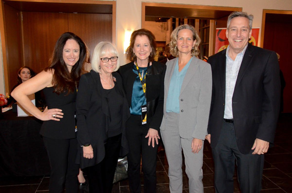 Caroline Sorokoff, Judi Bosworth, Town of North Hempstead Supervisor,Jean Celender, Mayor Great Neck, Laura Curran, Nassau County Executive, Jon Kaiman, President Gold Coast Arts Center  at 