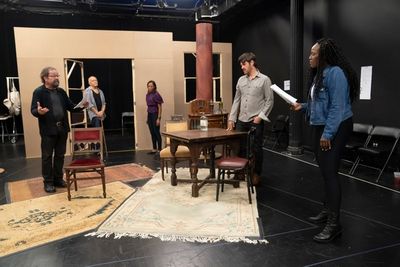 Jonathan Hadary, Mark Margolis, Nikki M. James, Michael Esper, and Crystal Lucas-Perr Photo