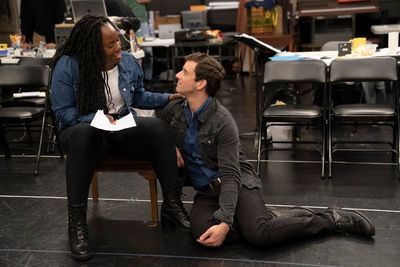 Crystal Lucas-Perry and Michael Urie  Photo