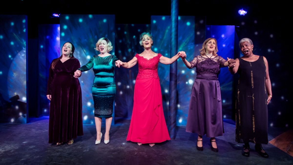 Emily Rogers-Driskill, Gayle Martin, Olive Hayden-Moore, Carrie Jay Sayer, and Edith Lewis at 