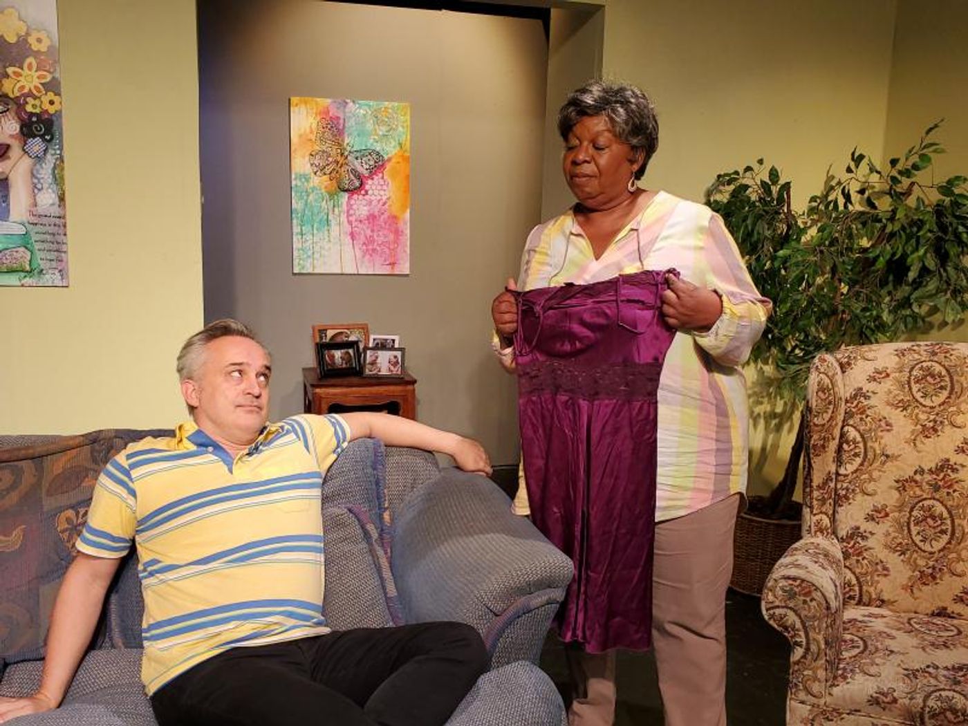 Review:   CHAMP AND HIS FOUR WOMEN CONQUER CONTEMPLATION AND ADD CONTENTMENT at Theatre Unlimited (T U Studios)  Image