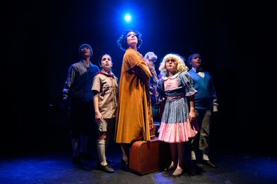Kayla Yee as "Newsboy," Dakota Colussi as "Newsboy," Ariela Morgenstern* as "Rose" ho Photo