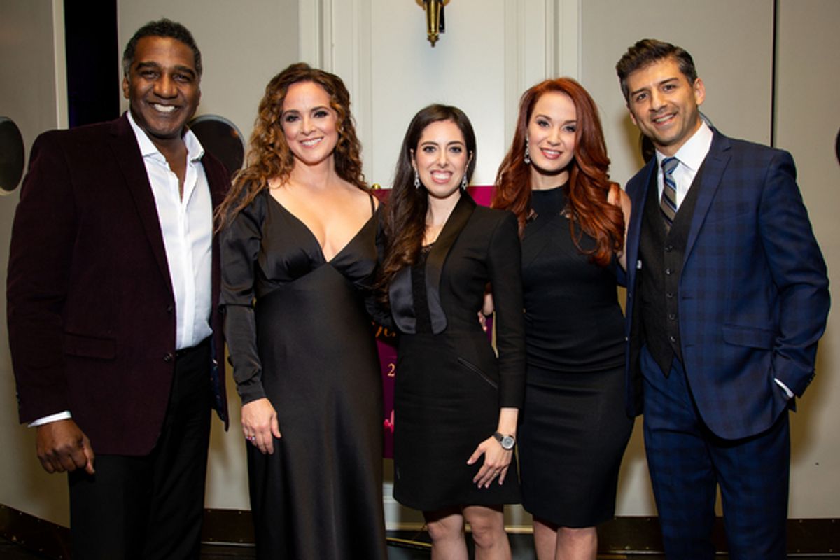 Norm Lewis, Melissa Errico, Samantha Brand, Sierra Boggess, Tony Yazbeck at 