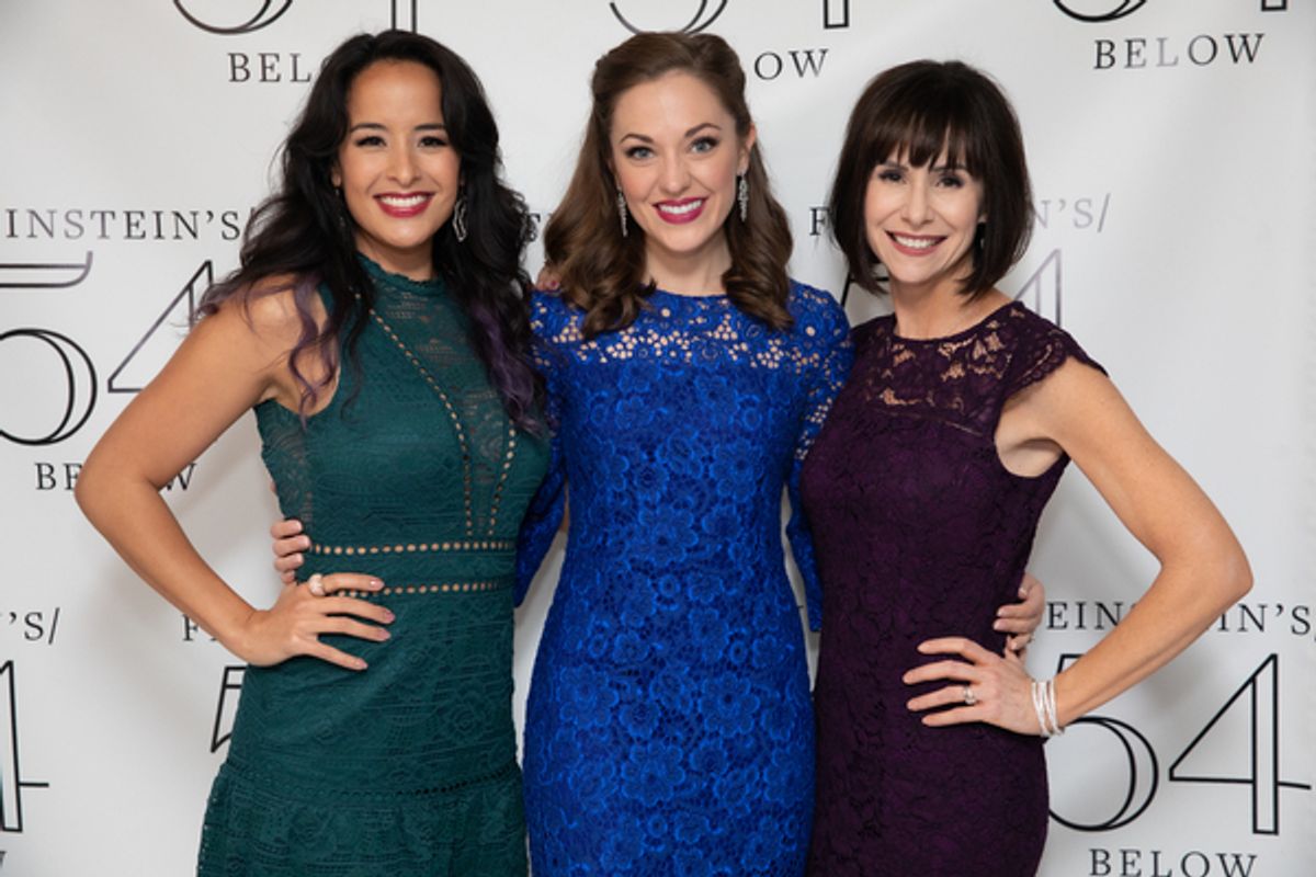 Courtney Reed, Laura Osnes, Susan Egan at 