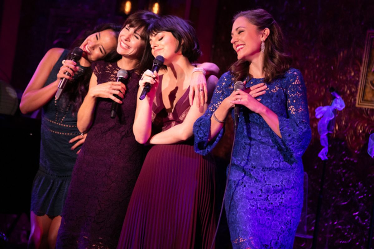  Courtney Reed, Susan Egan, Krysta Rodriguez, and Laura Osnes at 