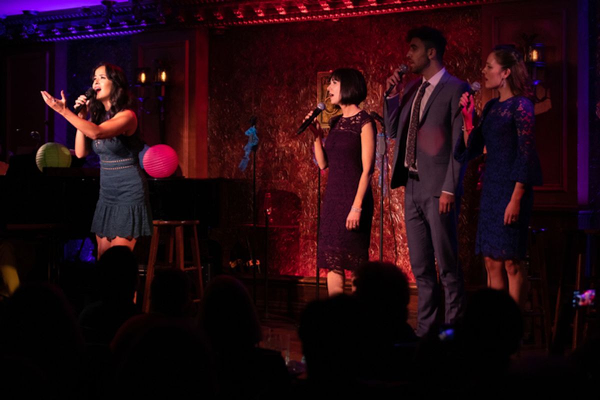 Courtney Reed, Susan Egan, Adam J Levy, and Laura Osnes at 
