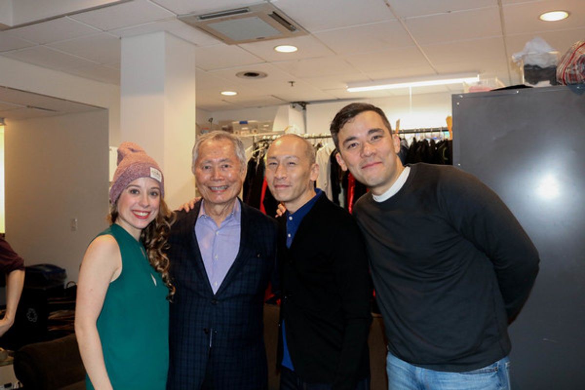 Alysealanouis, George Takei, Francis Jue, Conrad Ricamor at 