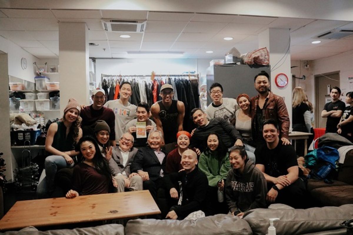 George and Brad Takei with the Cast  at 