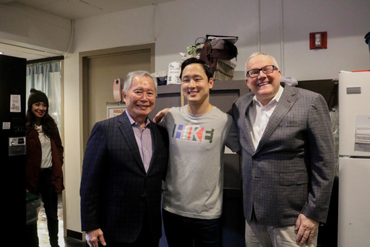 George Takei, Daniel May, Brad Takei at 