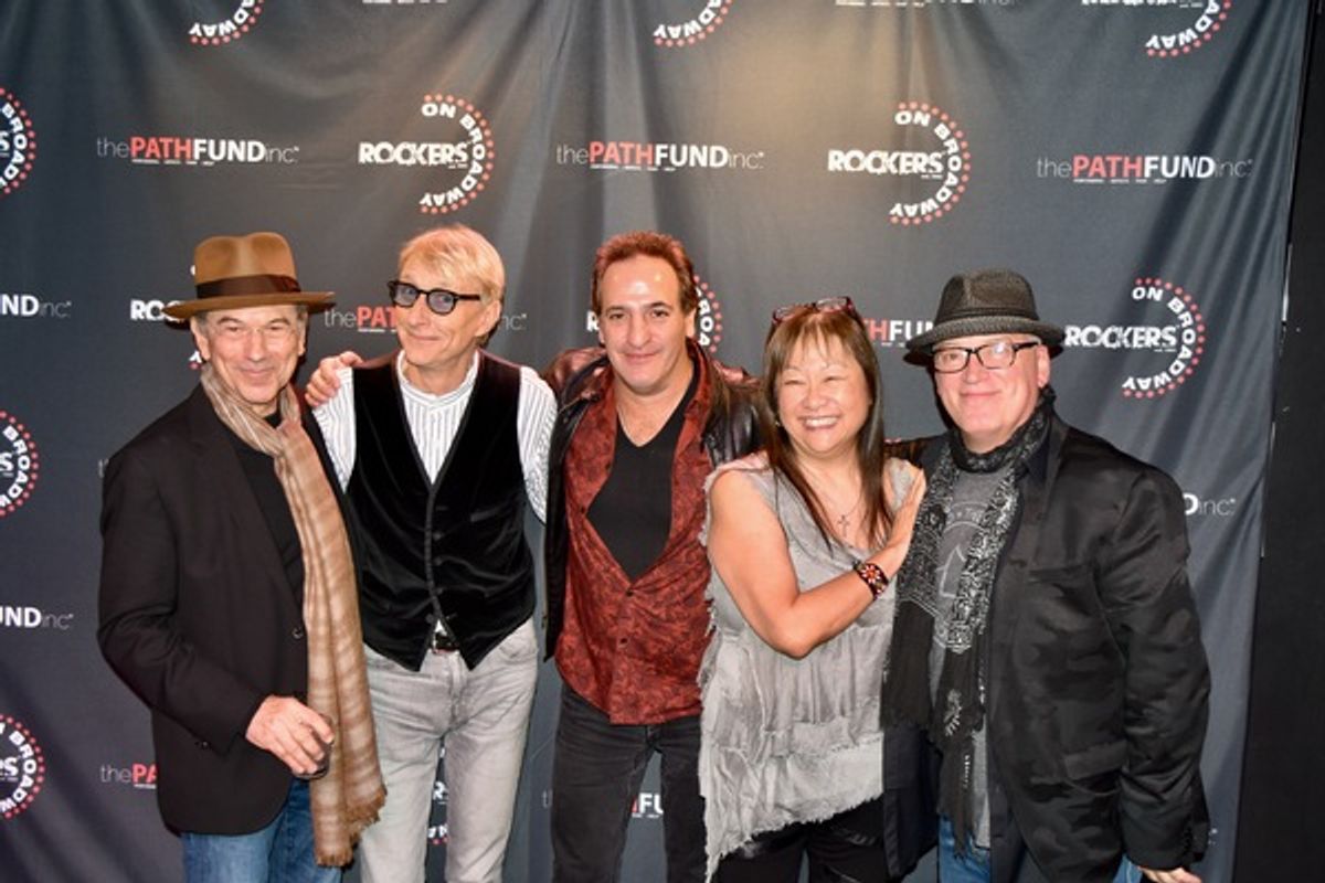 Russ Titelman, Will Lee, Tommy Byrnes, May Pang and Donnie Kehr at 