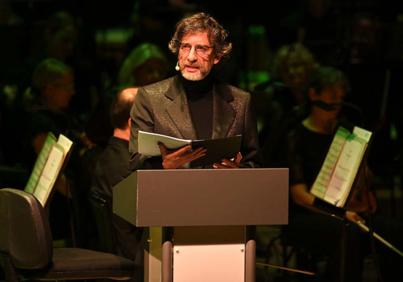 Photo Flash: The BBC Symphony Orchestra Performs Alongside Neil Gaiman at PLAYING IN THE DARK  Image