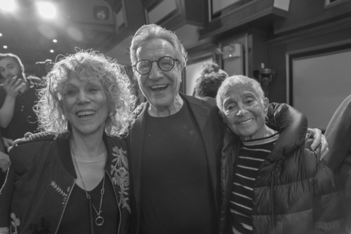 Original Over Here! creative team: Tony award winners: Carrie Robbins (costumes), Ken Waissman (producer) and Patricia Birch ( Choreographer) at 