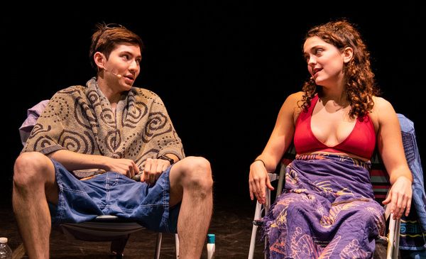 Leonard W. Rose (left) and Hannah Carne (right) in a scene from Tom Attea''s new musi Photo
