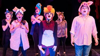 (from left to right) Spencer Martinez, Jazz Sunpanich, Liz Bealko, ,Hannah Weaver, Ha Photo