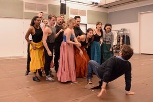 Andrew Kober and the cast Photo