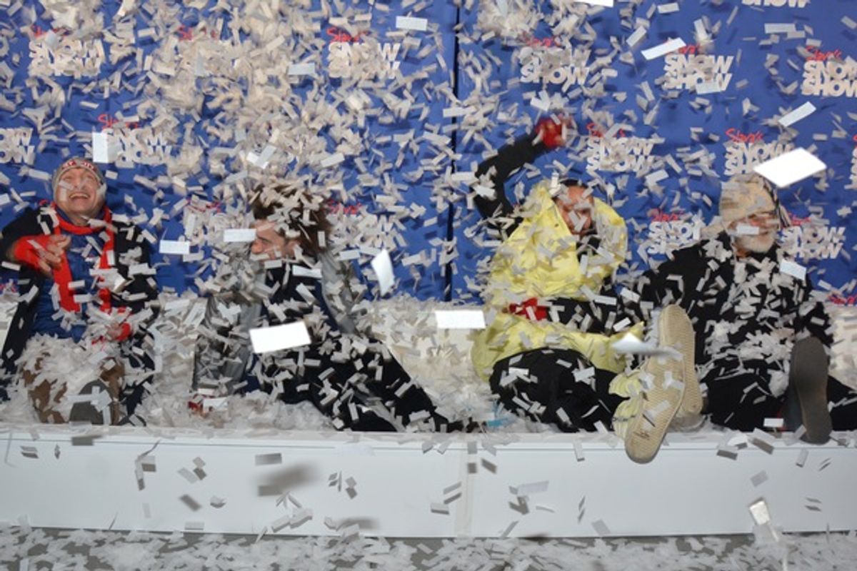 Robert Saralp, Artem Zhimo, Vanya Polunin and Slava Polunin at 