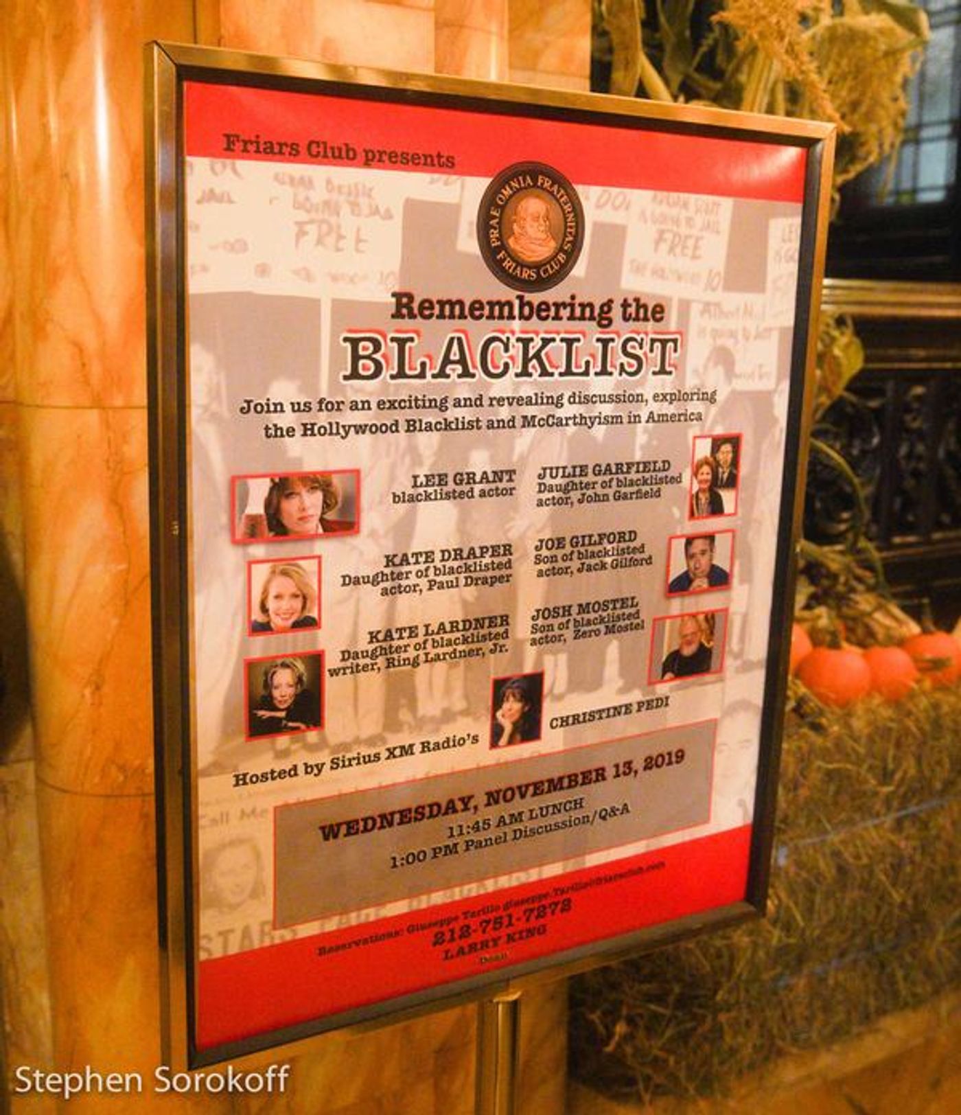 Photo Coverage: Christine Pedi Hosts REMEMBERING THE BLACKLIST at Friars Club  Image