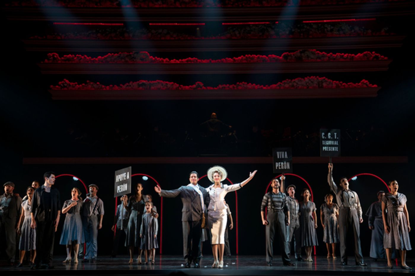 Photo Flash: First Look at NY City Center's EVITA, with Solea Pfeiffer & More!  Image