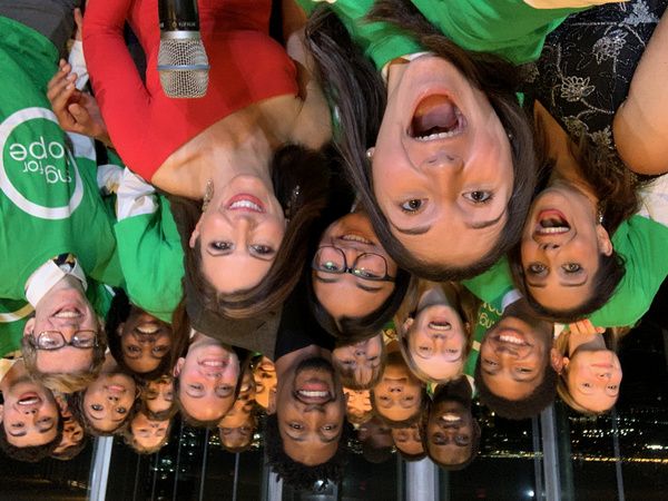 Monica Yunus, Jon Batiste, Camille Zamora, and Young at Arts Chorus Photo