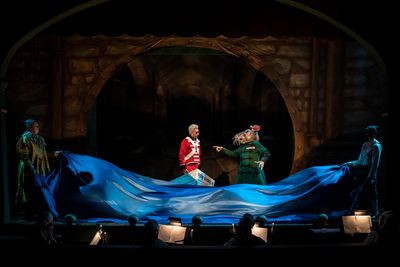 Joe Dempsey, Alex Stein, John Gregorio, and Artistic Associate Anthony Irons Photo