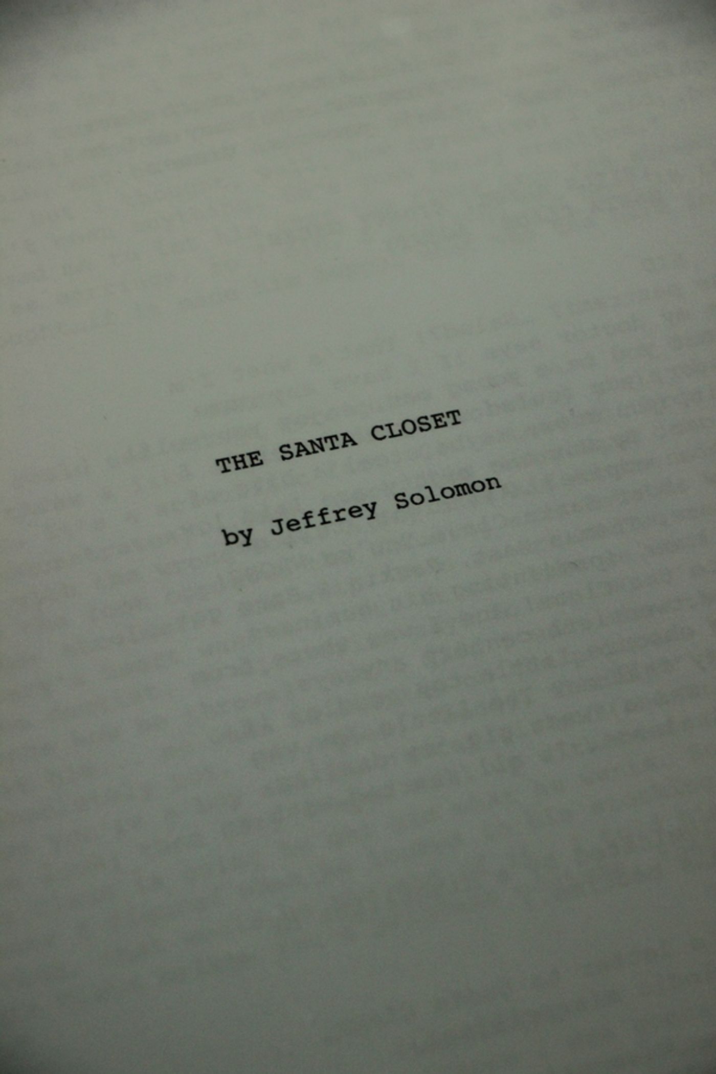 Photo Flash: Houses on the Moon Theater Company Heads Into Rehearsal For THE SANTA CLOSET  Image