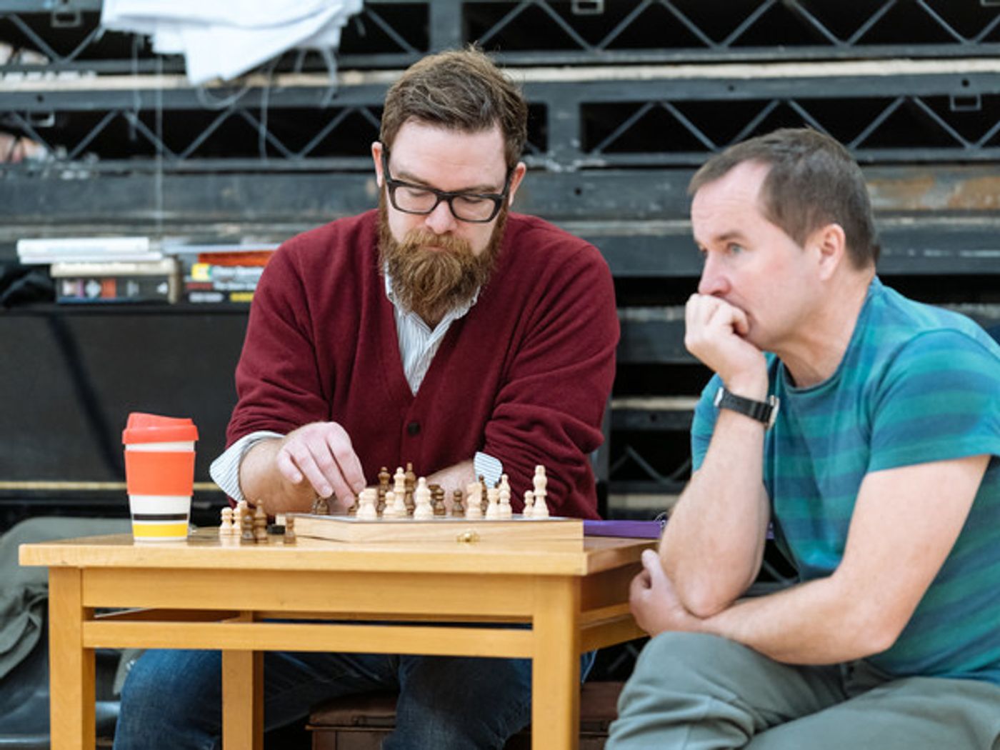Photo Flash: Inside Rehearsal For RAVENS: SPASSKY VS. FISCHER at Hampstead Theatre  Image