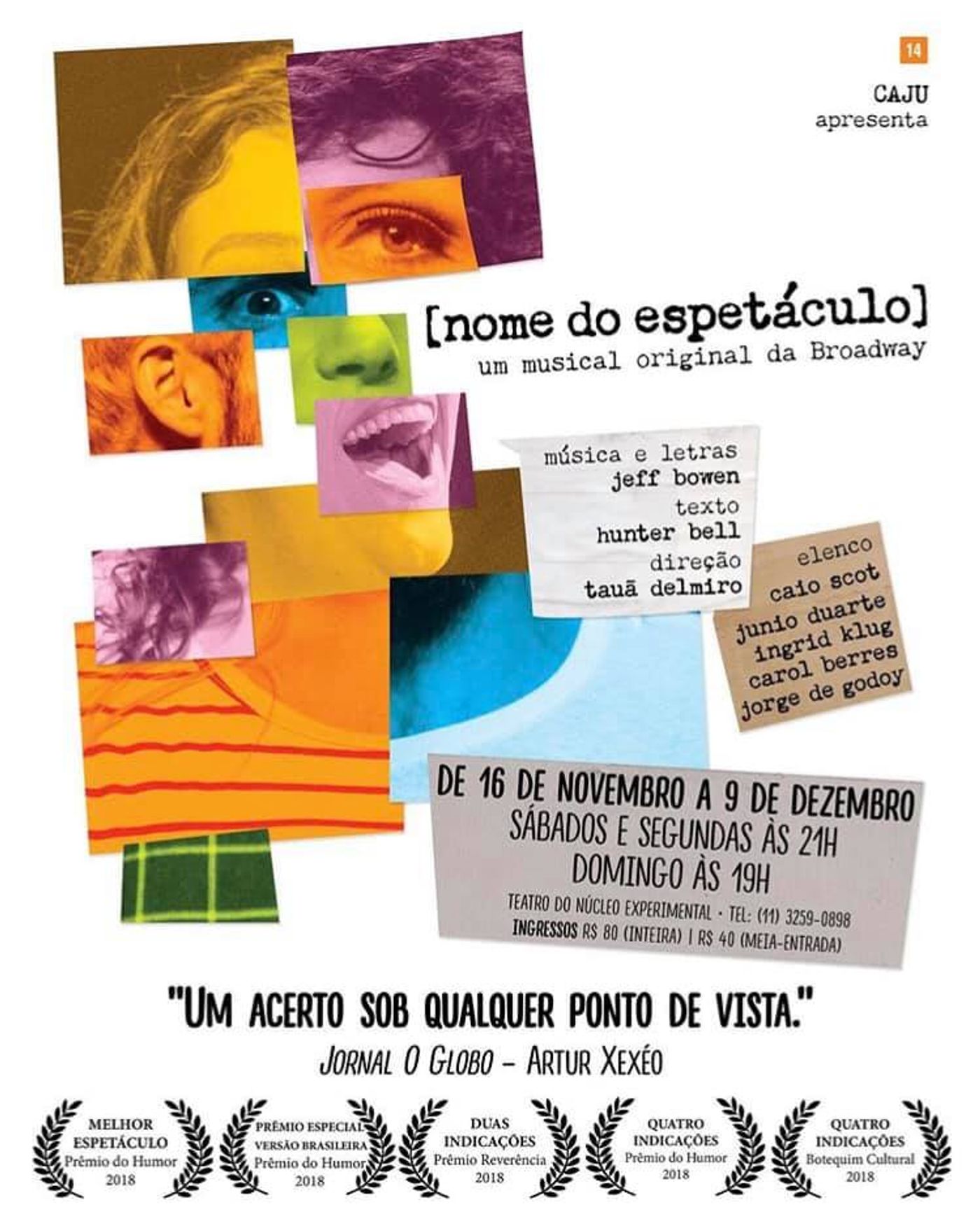 Review: Satirizing and Paying Tribute to the Genre, Award-winning Musical [title of the show] ([nome do espetaculo]) Arrives in Sao Paulo  Image