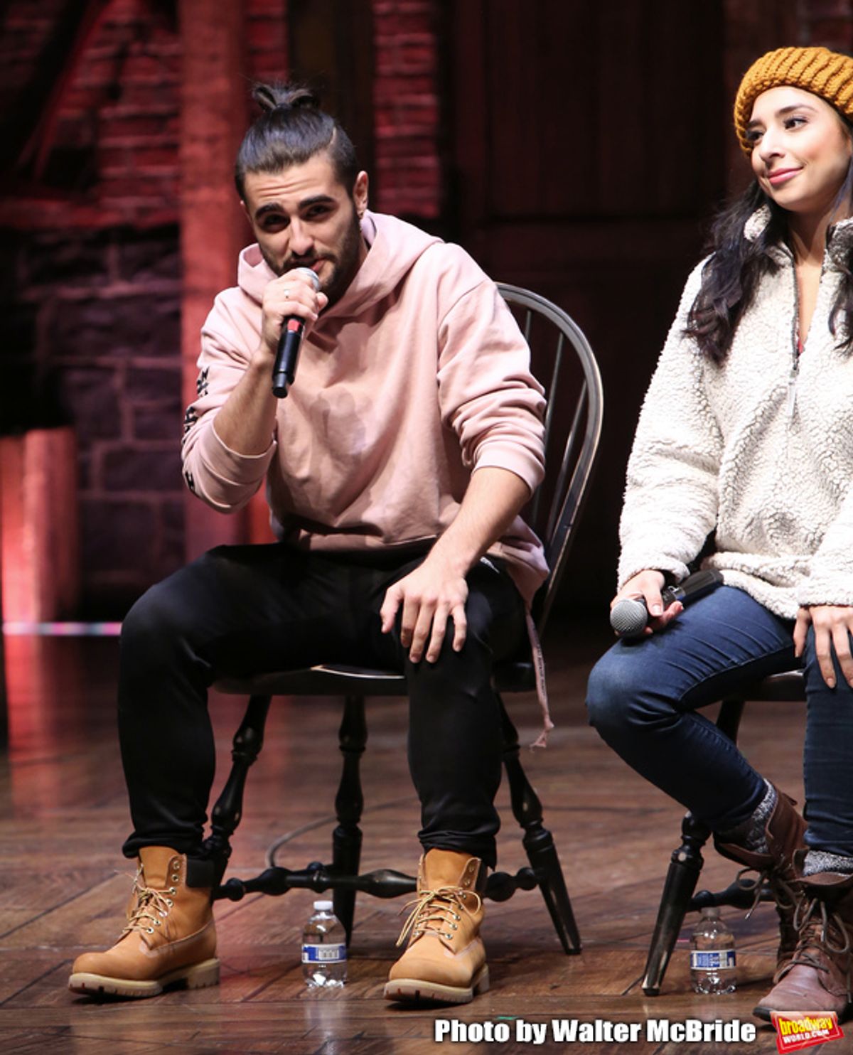 Giuseppe Bausitio and Lauren Boyd at Inside the eduHAM Student Matinee Q & A