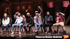 Lauren Boyd, Deon’te Goodman, Terrance Spencer, Anthony Lee Medina, Jimmie â€"JJ†Jeter and Thayne Jasperson during the eduHAM Q & A before The Rockefeller Foundation and The Gilder Lehrman Institute of American History sponsored High School student #EduHam matinee performance of "Hamilton" at the Richard Rodgers Theatre on November 13, 2019 in New York City. @ BroadwayWorld Lauren Boyd, Deon’te Goodman, Terrance Spencer, Anthony Lee Medina, Jimmie â¿ Photo