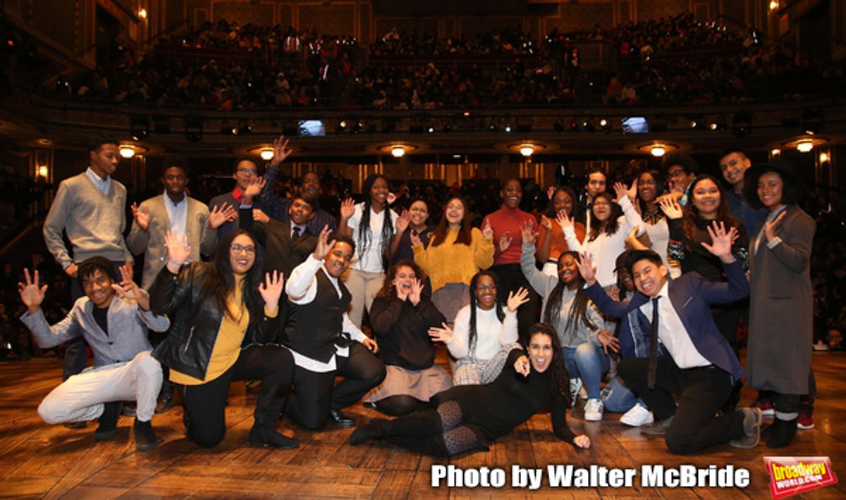 Gabriella Sorrentino with Student performers at 