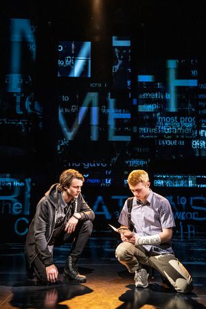 Doug Colling (Conor Murphy), Sam Tutty (Evan Hansen) Photo