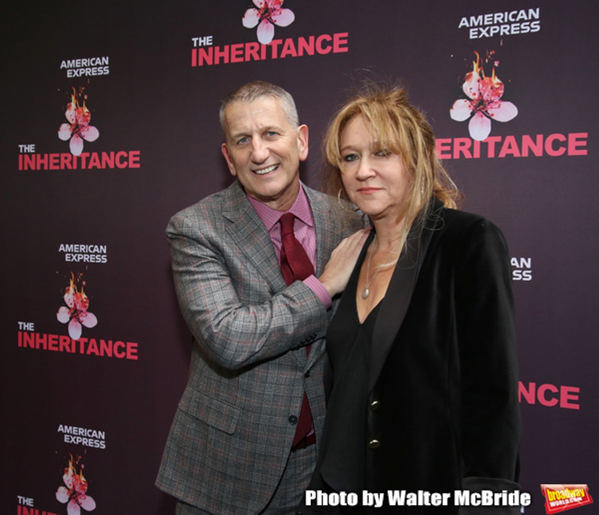 Tom Kirdahy and Sonia Friedman at 