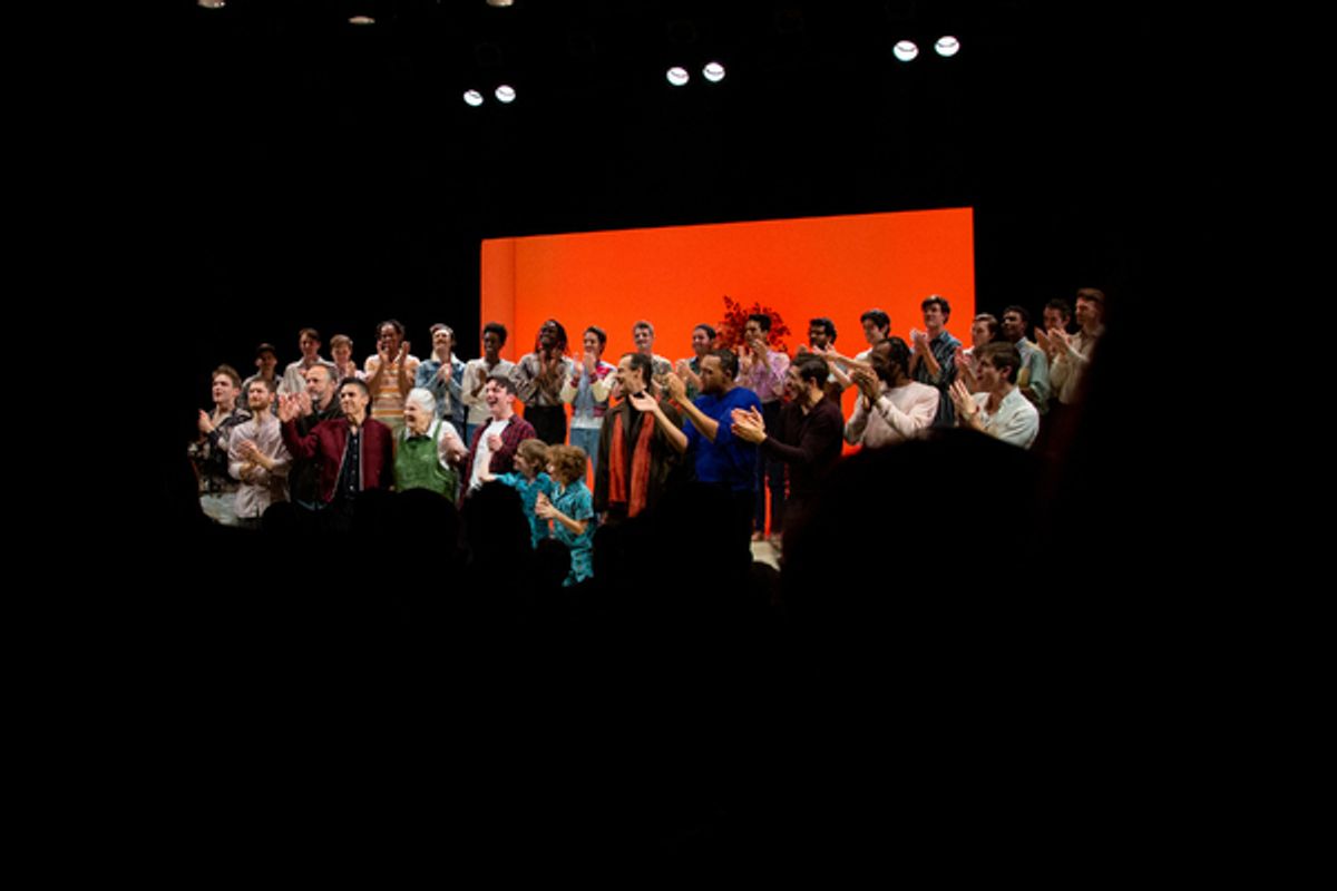 Matthew Lopez and the cast of THE INHERITANCE at 