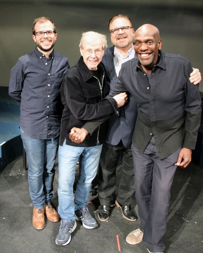 The Creative Team ---Greg Jarrett (music director), Maury Yeston (composer), 
Gerard  Photo