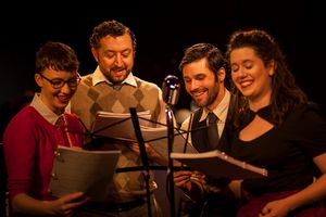 Elaina Henderson, Guy Wicke, Steve Bryant and Katie Incardona @ BroadwayWorld Elaina Henderson, Guy Wicke, Steve Bryant and Katie Incardona Photo