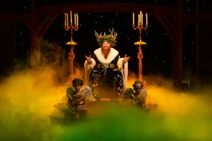 Josh Morrison as Spirit of Christmas Present and Company @ BroadwayWorld Josh Morrison as Spirit of Christmas Present and Company Photo