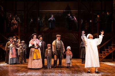 David Rainey as Scrooge with Company  Photo