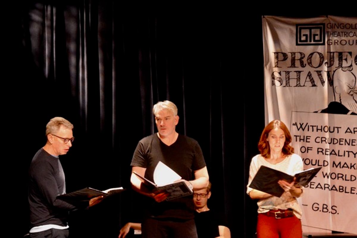 Arnie Burton, Douglas Sills and Mara Davi at 