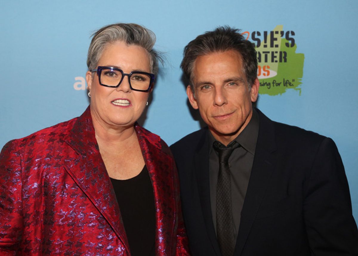 NEW YORK, NEW YORK - NOVEMBER 18: Rosie O'Donnell and Honoree Ben Stiller pose at the 2019 Rosie's Theater Kids Fall Gala at The New York Marriott Marquis on November 18, 2019 in New York City. (Photo by Bruce Glikas/WireImage) at 