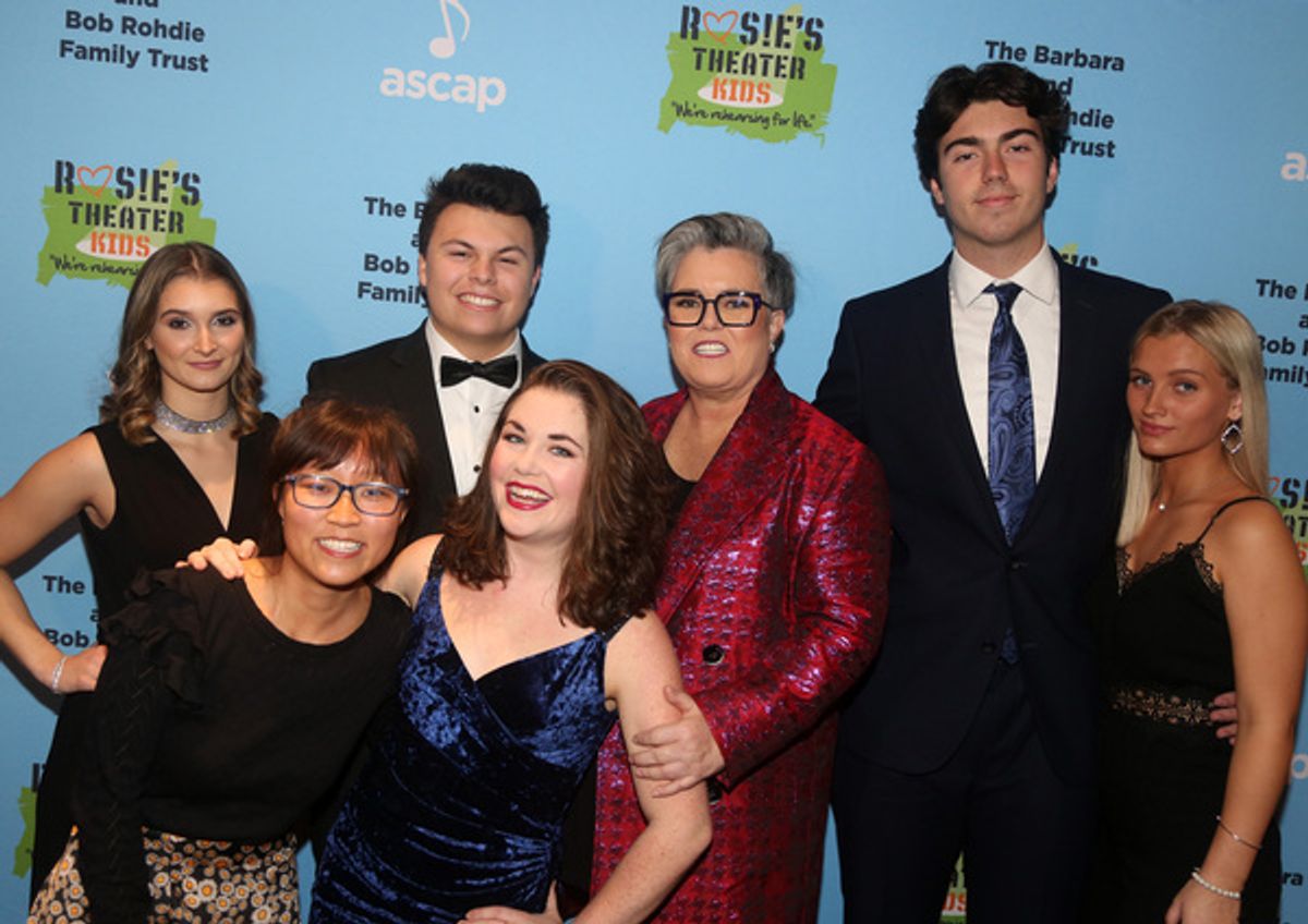 NEW YORK, NEW YORK - NOVEMBER 18: Rosie O'Donnell and Family pose at the 2019 Rosie's Theater Kids Fall Gala at The New York Marriott Marquis on November 18, 2019 in New York City. (Photo by Bruce Glikas/WireImage) at 