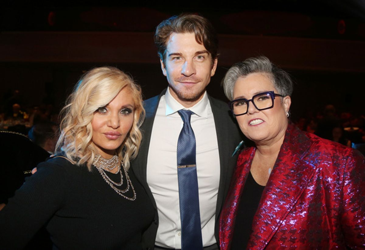 NEW YORK, NEW YORK - NOVEMBER 18: (EXCLUSIVE COVERAGE) (L-R) Orfeh, Andy Karl and Rosie O'Donnell pose at the 2019 Rosie's Theater Kids Fall Gala at The New York Marriott Marquis on November 18, 2019 in New York City. (Photo by Bruce Glikas/WireImage) at 