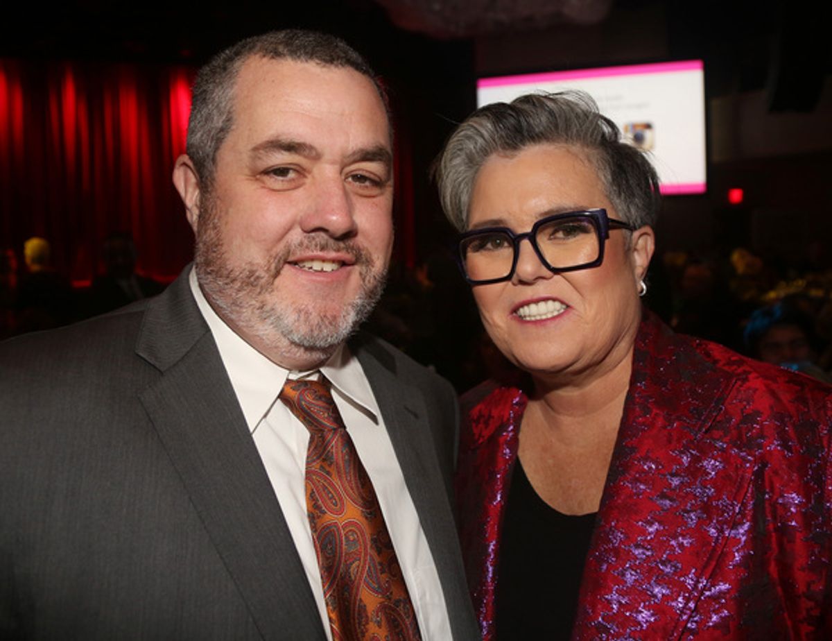 NEW YORK, NEW YORK - NOVEMBER 18: (EXCLUSIVE COVERAGE) Timothy O'Donnell and sister Rosie O'Donnell pose at the 2019 Rosie's Theater Kids Fall Gala at The New York Marriott Marquis on November 18, 2019 in New York City. (Photo by Bruce Glikas/WireImage) at 