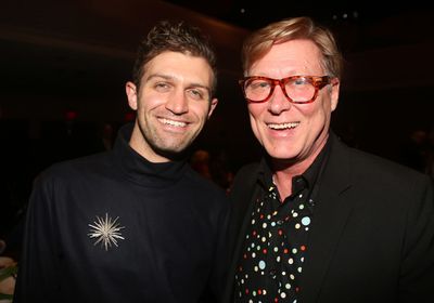 NEW YORK, NEW YORK - NOVEMBER 18: Sam Pinkleton and Robert LaFosse pose at the 2019 R Photo