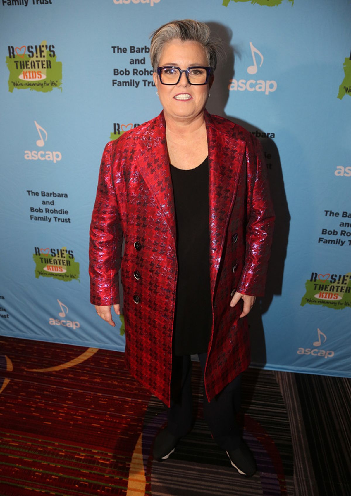 NEW YORK, NEW YORK - NOVEMBER 18: Rosie O'Donnell poses at the 2019 Rosie's Theater Kids Fall Gala at The New York Marriott Marquis on November 18, 2019 in New York City. (Photo by Bruce Glikas/WireImage) at 