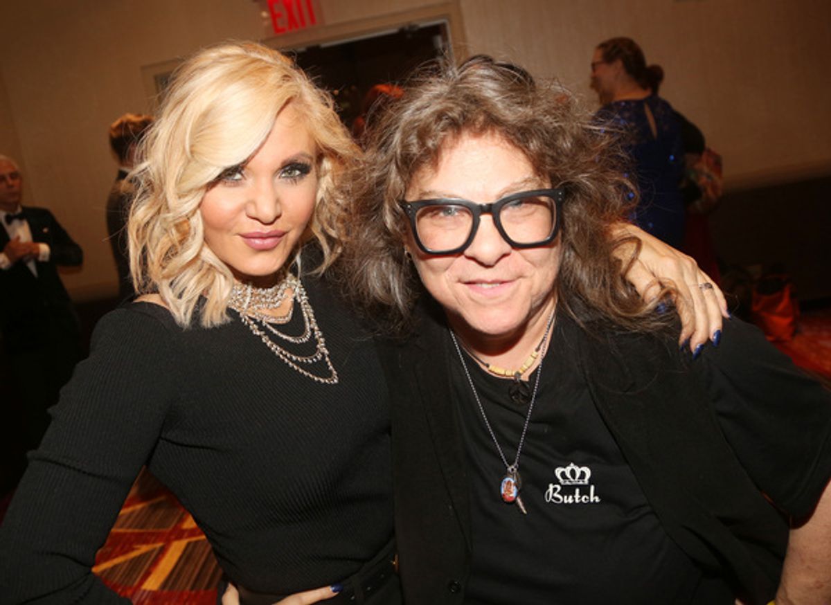 NEW YORK, NEW YORK - NOVEMBER 18: Orfeh and Producer Lori E Seid pose at the 2019 Rosie's Theater Kids Fall Gala at The New York Marriott Marquis on November 18, 2019 in New York City. (Photo by Bruce Glikas/WireImage) at 