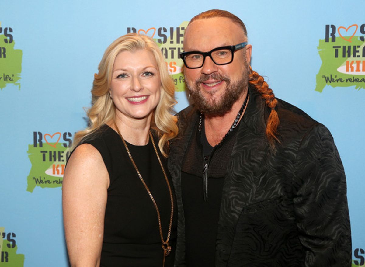NEW YORK, NEW YORK - NOVEMBER 18: Honoree ASCAP's Beth Matthews and Desmond Child pose at the 2019 Rosie's Theater Kids Fall Gala at The New York Marriott Marquis on November 18, 2019 in New York City. (Photo by Bruce Glikas/WireImage) at 